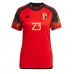 Billige Belgien Michy Batshuayi #23 Hjemmebane Fodboldtrøjer Dame VM 2022 Kortærmet